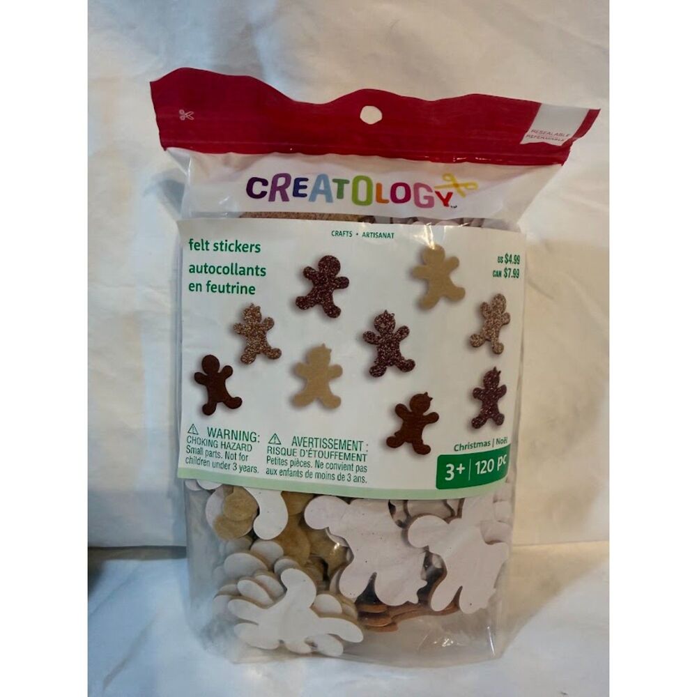 Christmas-themed foam stickers contains 120